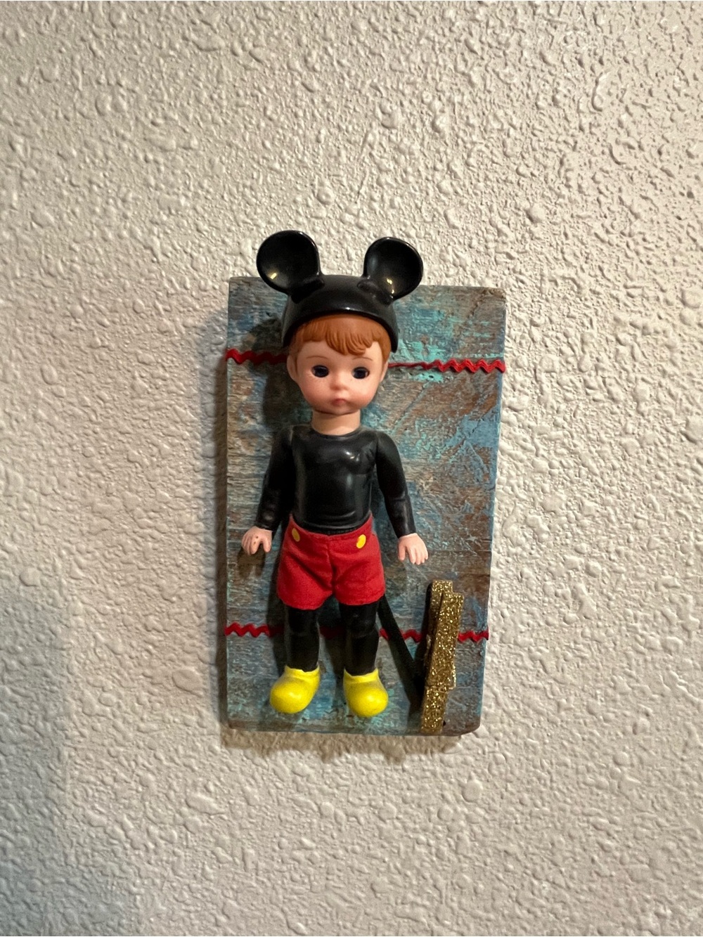 Handmade Mickey Mouse wall art